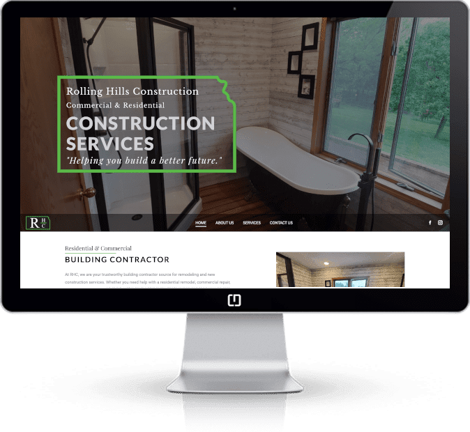 construction company web design