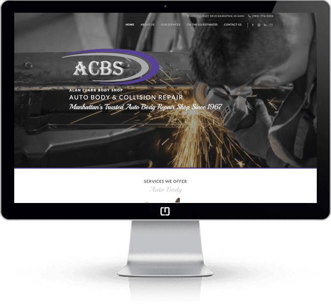 auto body web design