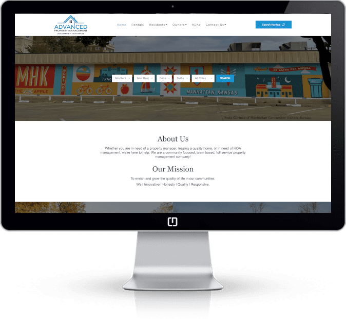 property management web design