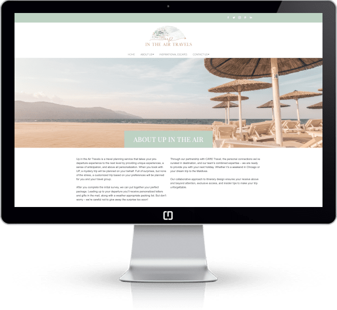 travel agency website design