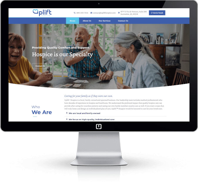 hospice website design
