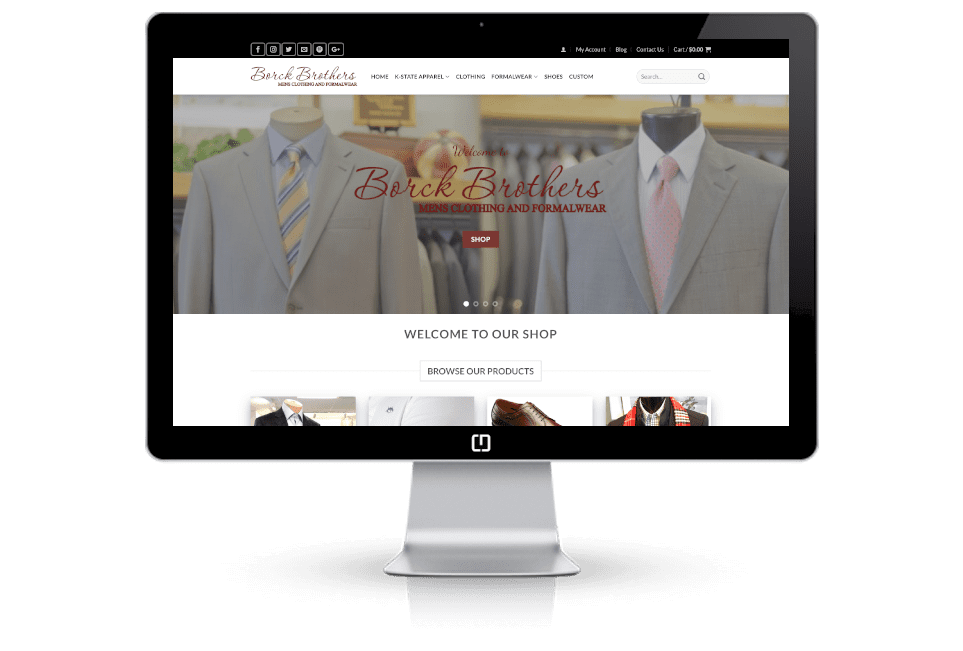 clothing store web design