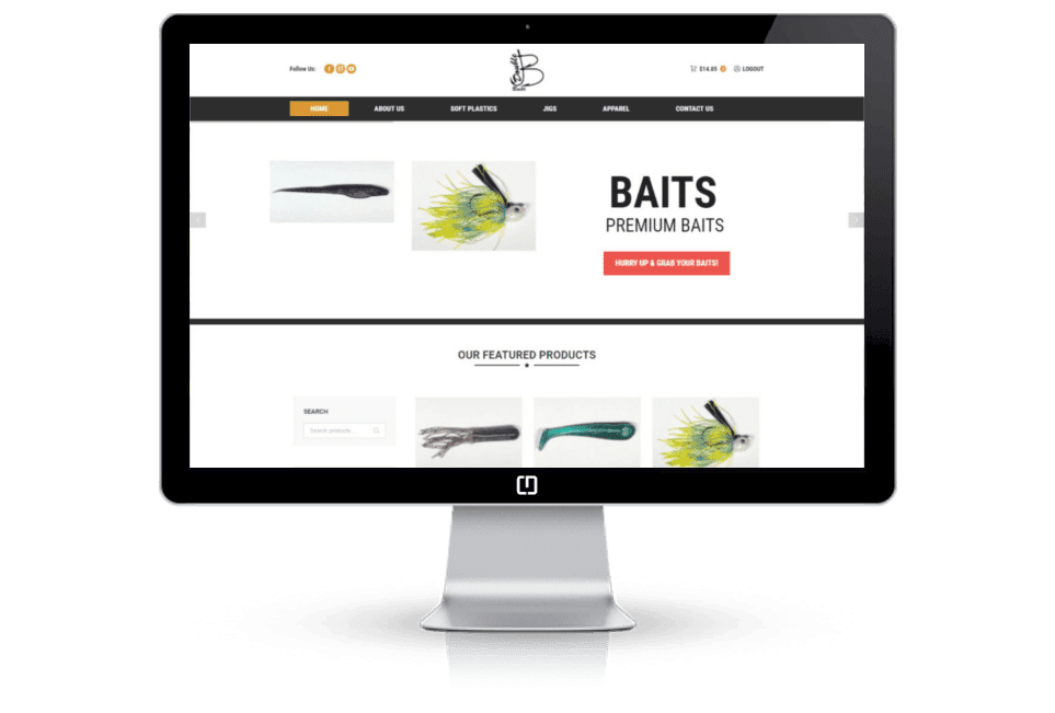 Double B Baits Website Design webdesign